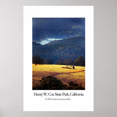 Henry W Coe State Park California Poster