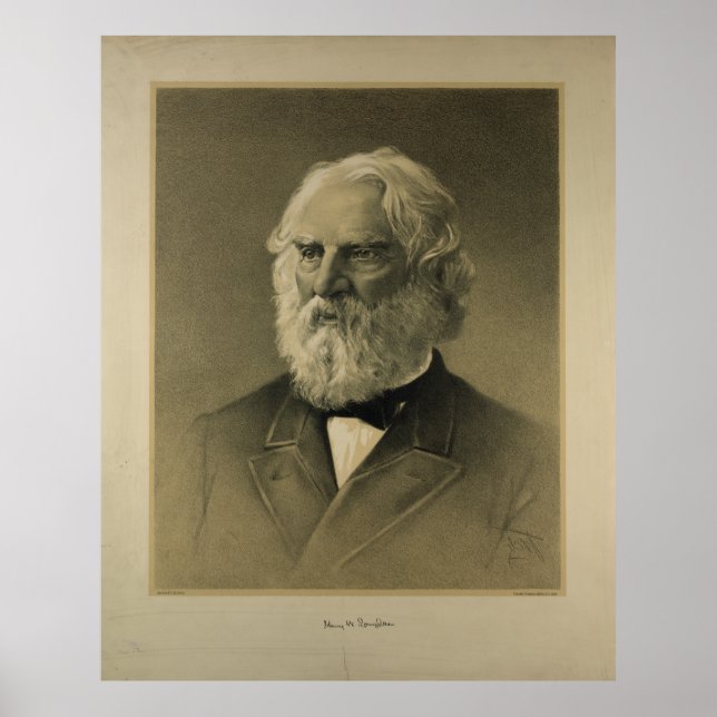 Henry W. Longfellow Portrait (1888) Poster (Front)
