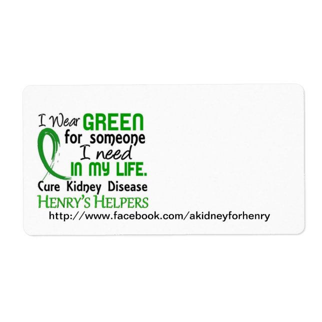 Henry's Helper Shipping Labels (Front)