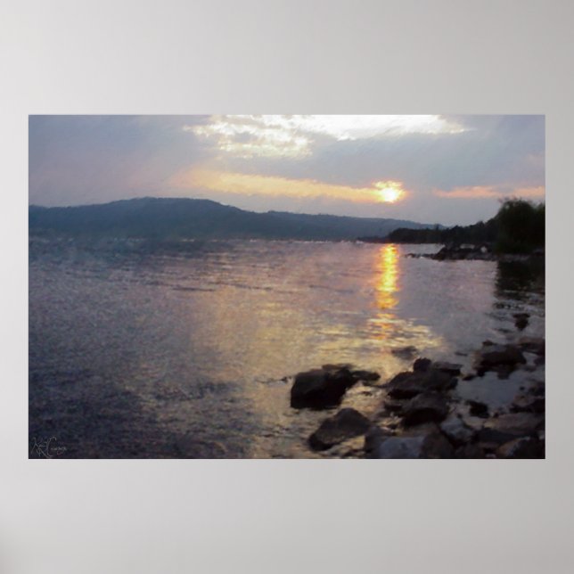 Henry's Lake Sunset Poster (Front)