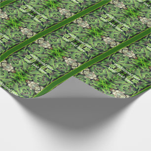 Hens And Chicks Garden Succulent Personalized Wrapping Paper