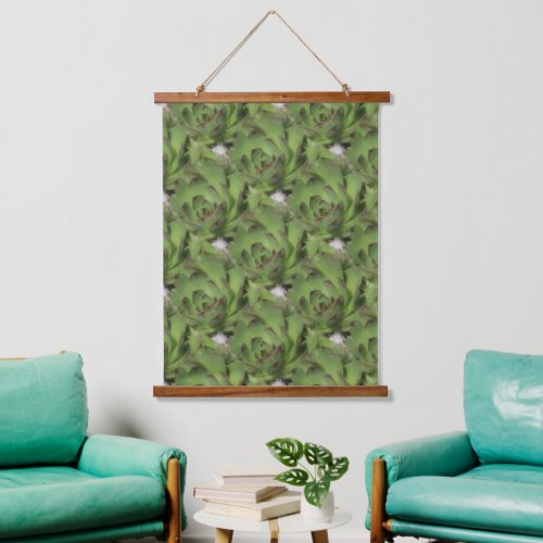 Hens And Chicks Succulents Nature  Hanging Tapestry