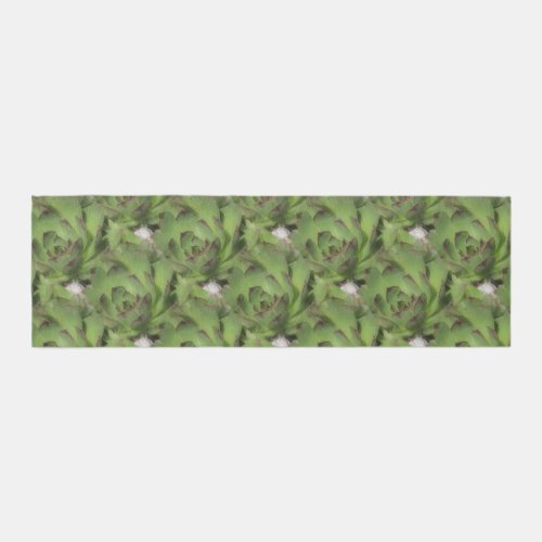 Hens And Chicks Succulents Nature Pattern Runner
