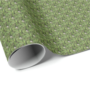 Hens And Chicks Succulents Nature Pattern Wrapping Paper