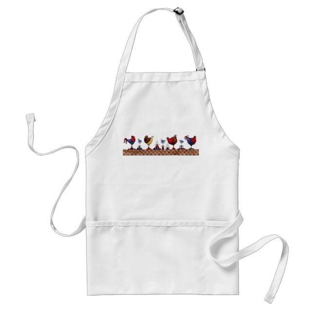 Hens in a Row - Apron (Front)