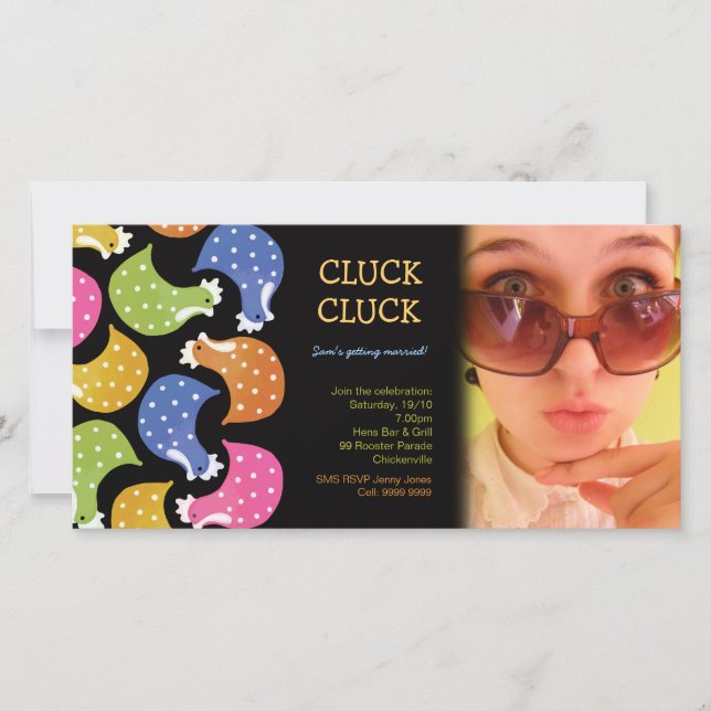 Hens Night Bachelorette Party Event Photo Invite (Front)