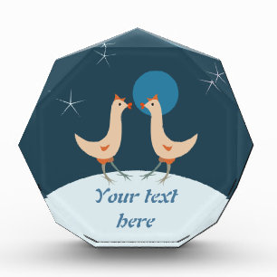 Hens Night Party Funny Chicken Moon Acrylic Award