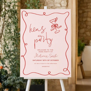 Hens Party Sign Welcome Bridal Shower Sign Printab