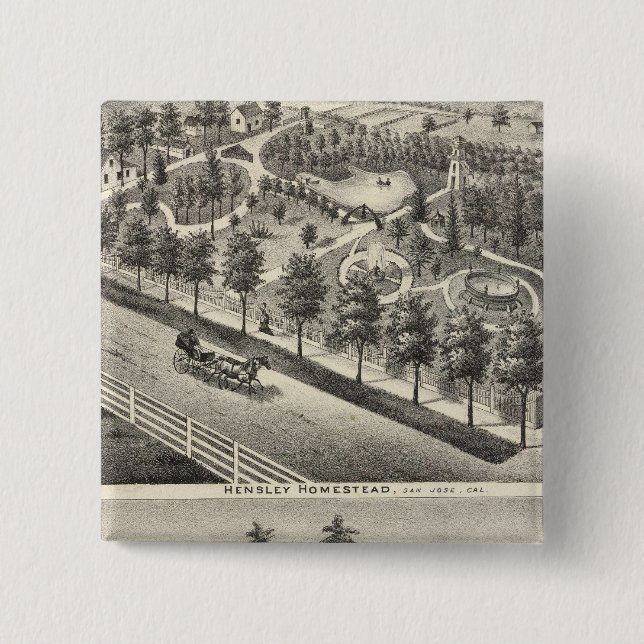 Hensley, Beans residences Button (Front)