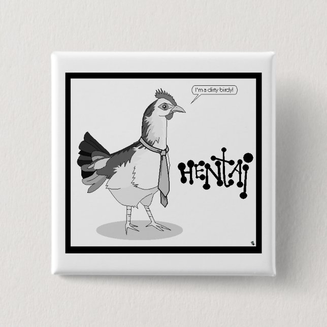 Hentai (badge) pinback button (Front)