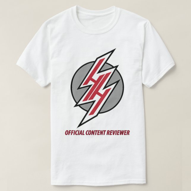 Hentai Haven Official Content Reviewer Large Print T-Shirt (Design Front)