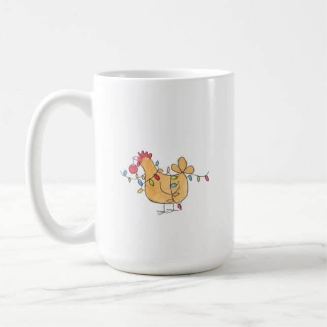 Hentangle Holiday Mug (Left)