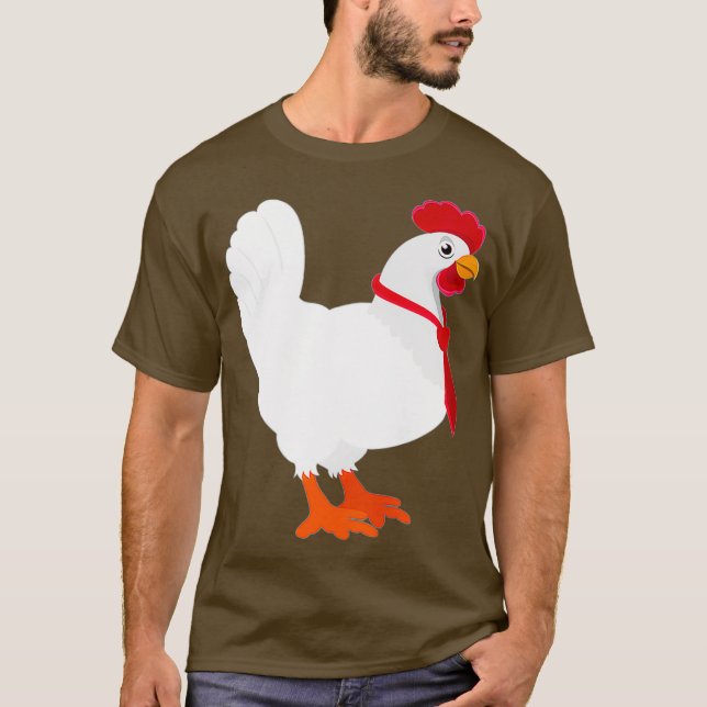 Hentie Hentai Japanese Funny Chicken T-Shirt (Front)