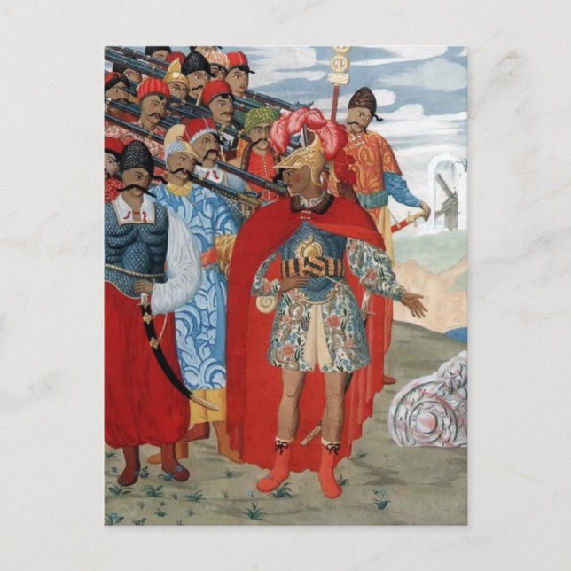 Heorhiy Narbut- Illustration for 'Aeneid' Postcard (Front)