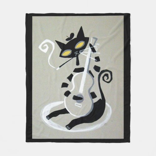 hep cat fleece blanket