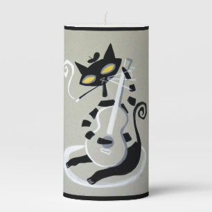 hep cat pillar candle