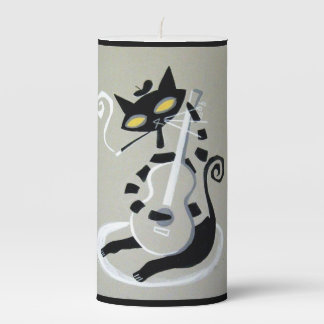 hep cat pillar candle