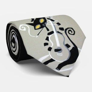 hep cat print neck tie