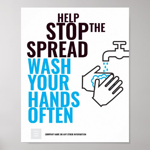 HEP STOP THE SPREAD HAND WASH Poster