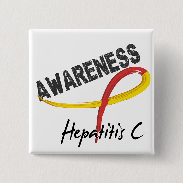 Hepatitis C Awareness 3 Pinback Button (Front)