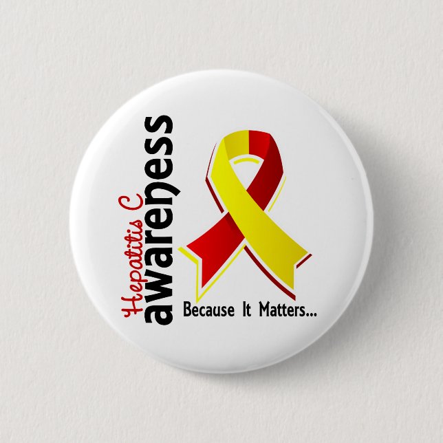Hepatitis C Awareness 5 Pinback Button (Front)