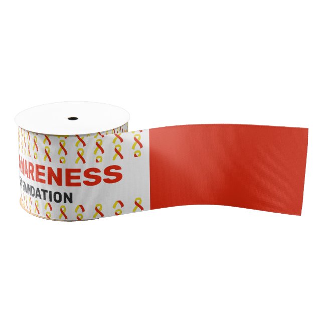 Hepatitis C Awareness Pattern Ribbon (Spool)