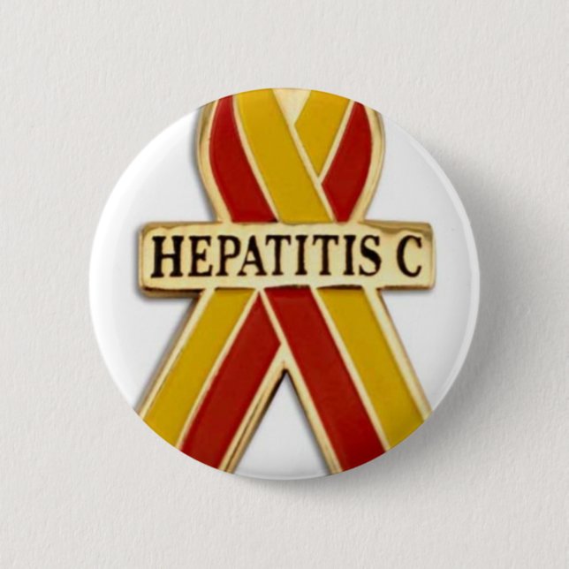 Hepatitis C Ribbon Products Button (Front)