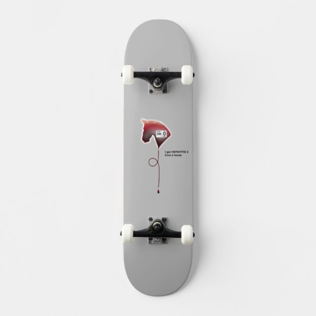 Hepatitis C Skateboard Deck (Front)