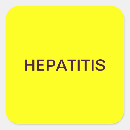 Hepatitis Medical Chart Labels