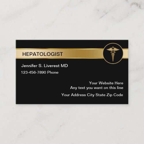 Hepatologist Business Cards