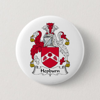 Hepburn Family Crest Pinback Button