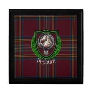 Hepburn Scottish Clan Tartan & Crest Gift Box