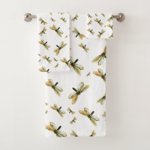 Hepialus humuli female - Ghost Moth or Ghost Swift Bath Towel Set