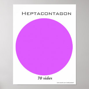 Heptacontagon Poster of Polygon