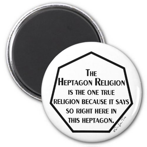 Heptagon Religion Magnet