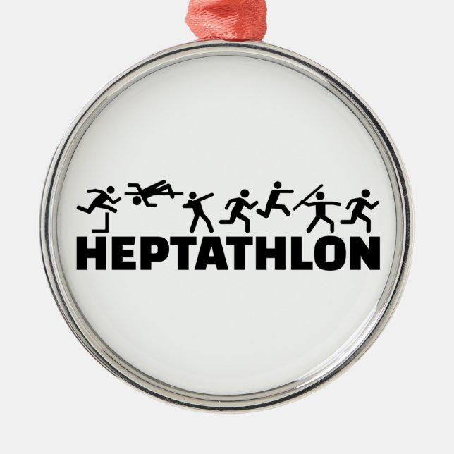 Heptathlon Metal Ornament (Front)
