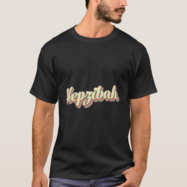Hepzibah Baseball Font T-Shirt (Front)