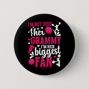 Her Biggest Fan Cheer Grammy Of A Cheerleader Gram Button