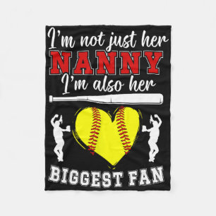 Her Biggest Fan Softll Nanny Of A Softll Player Na Fleece Blanket