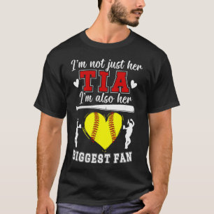 Her Biggest Fan Softll Tia Of A Softll Player Tia T-Shirt