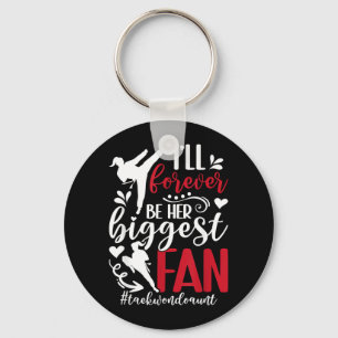 Her Biggest Fan Taekwondo Aunt Taekwondo Auntie Keychain