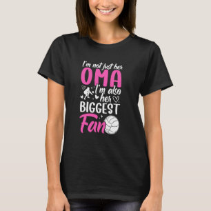 Her Biggest Fan Volleyball Oma Of A Volleyball Pla T-Shirt