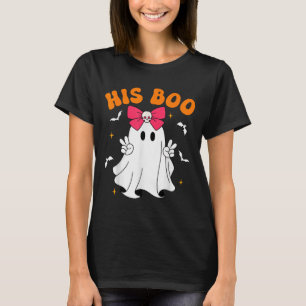 Her Boo & His Boo Funny Matching Halloween Cou T-Shirt
