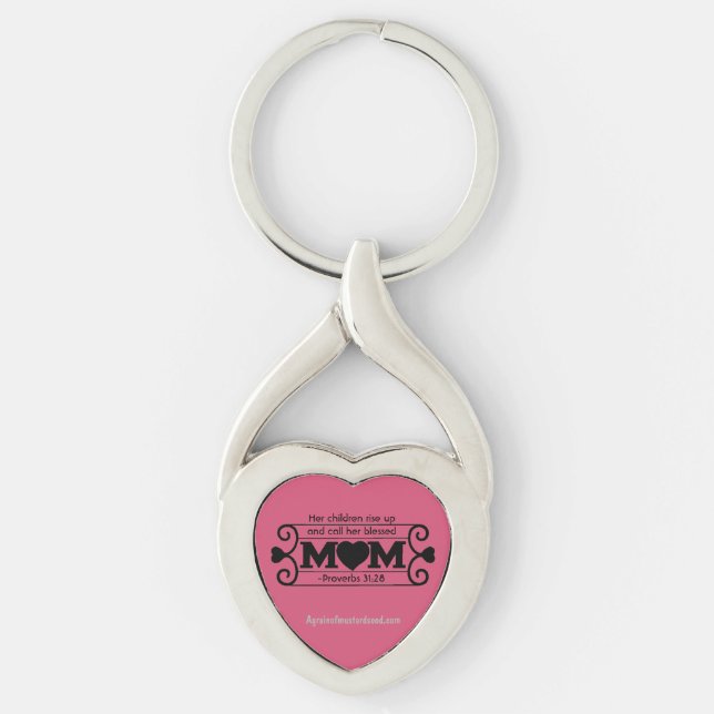 Her children call her blessed Mother's Day Keychain (Front)