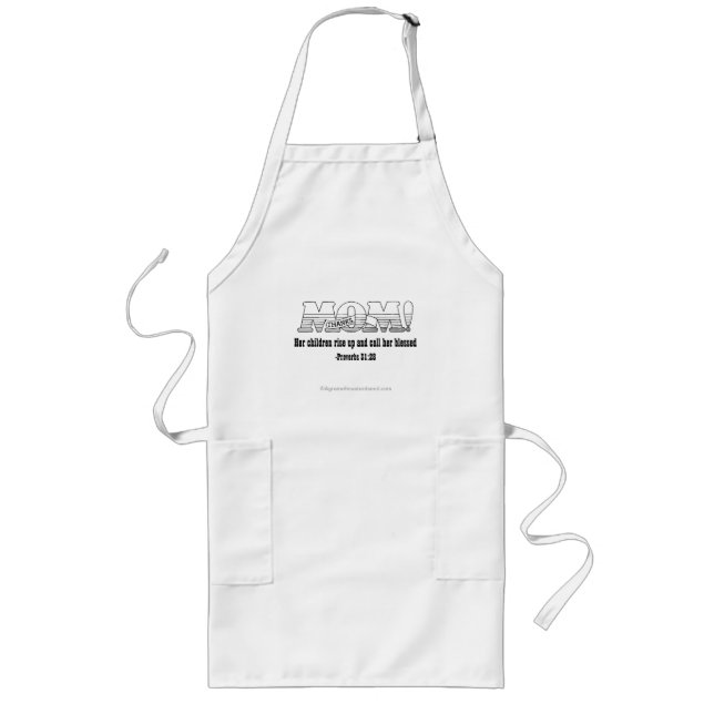 Her children call her blessed Mother's Day Long Apron (Front)