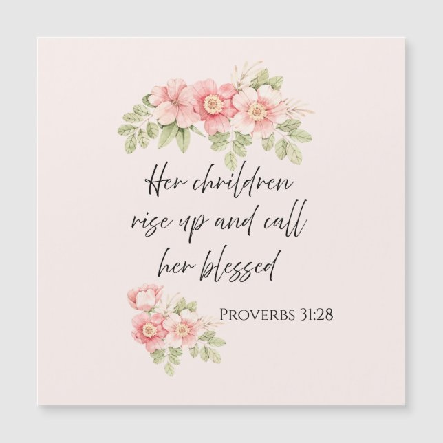 Her children rise up and call her blessed  (Front)
