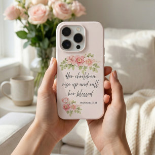 Her children rise up and call her blessed iPhone 15 pro case