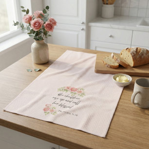 Her children rise up and call her blessed kitchen towel