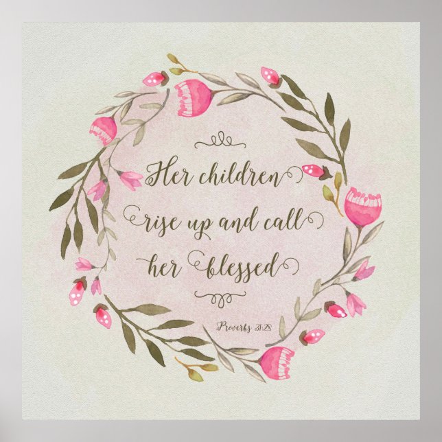 Her Children Rise Up & Call Her Blessed Poster (Front)