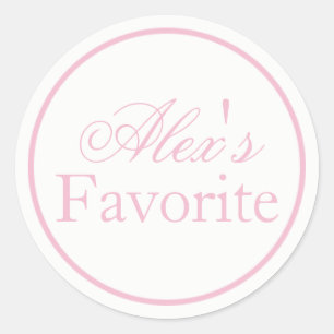 Her Favorite Bride Wedding Sticker Blush Pink